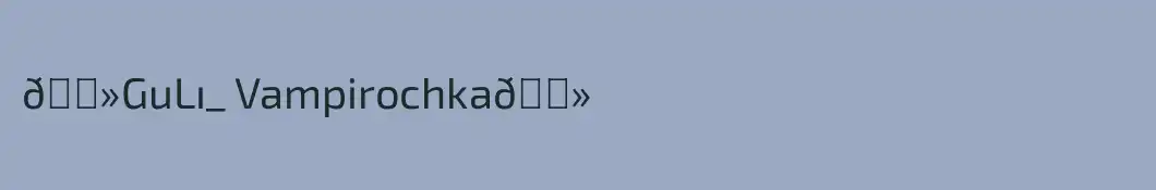 👻GuLı_ Vampirochka👻